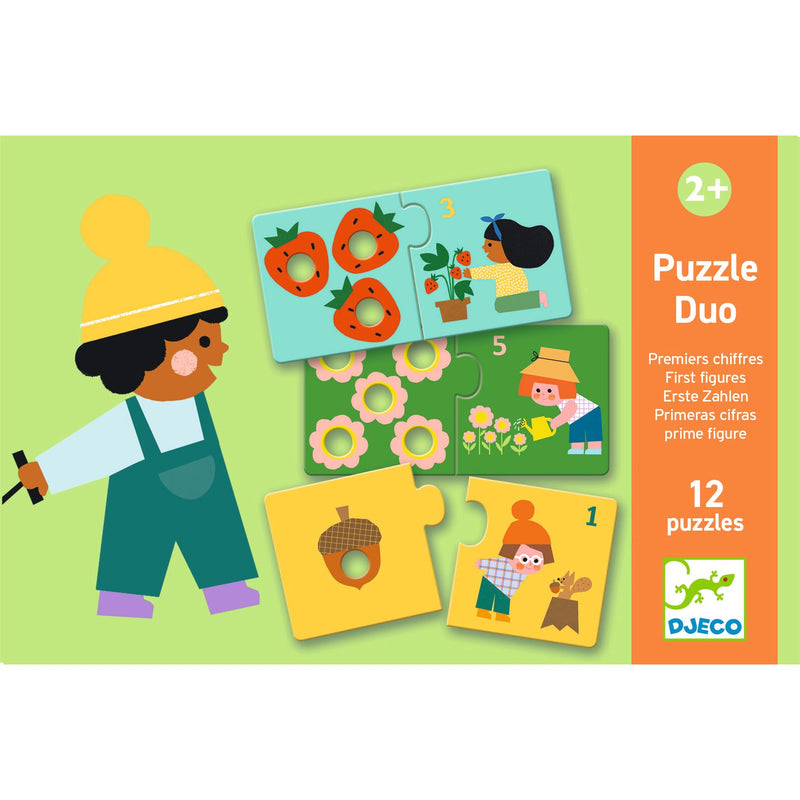 Djeco-Puzzle Duo-  First Figures 10 Puzzles- Swanky Boutique Malta 