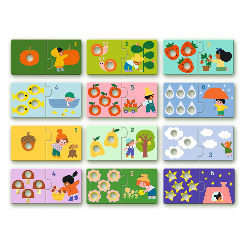 Djeco-Puzzle Duo-  First Figures 10 Puzzles- Swanky Boutique Malta 