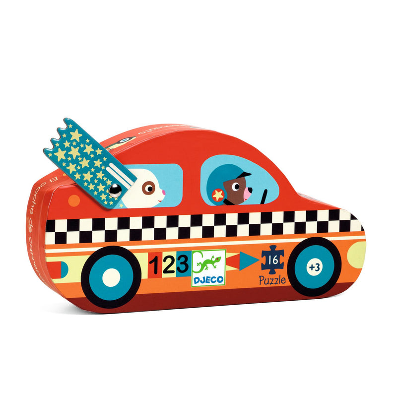 Djeco - The Racing Car Puzzle - Swanky Boutique