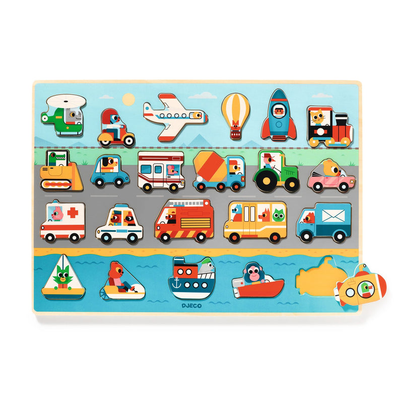 Djeco Puzzlo Vroom - Swanky Boutique 
