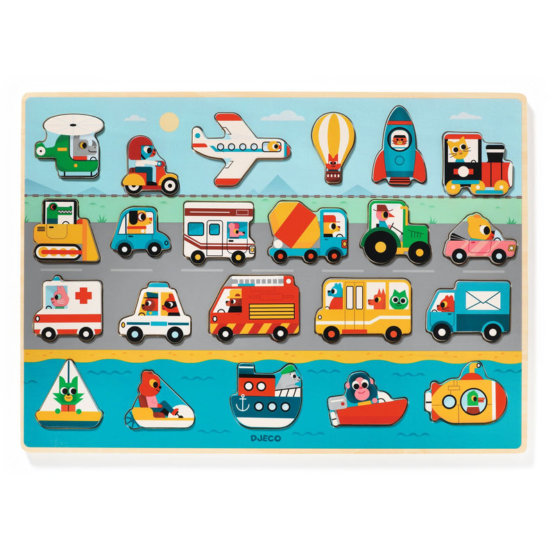Djeco Puzzlo Vroom - Swanky Boutique 
