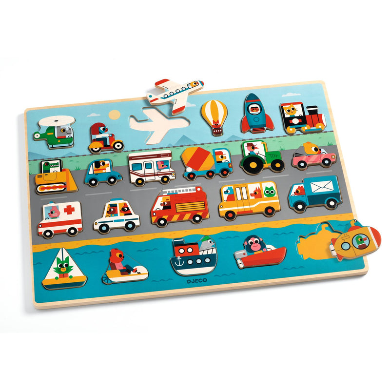 Djeco Puzzlo Vroom - Swanky Boutique 