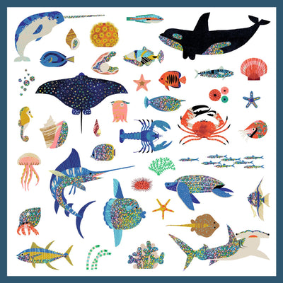 Djeco- Sticker Sheets ,160 Stickers -Ocean- Swanky Boutique Malta 
