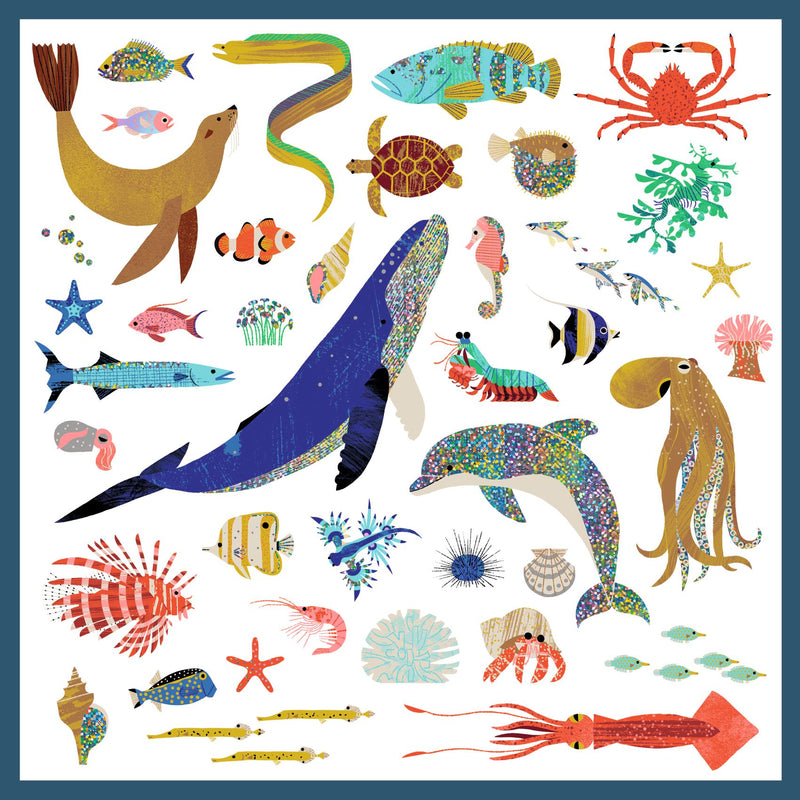 Djeco- Sticker Sheets ,160 Stickers -Ocean- Swanky Boutique Malta 