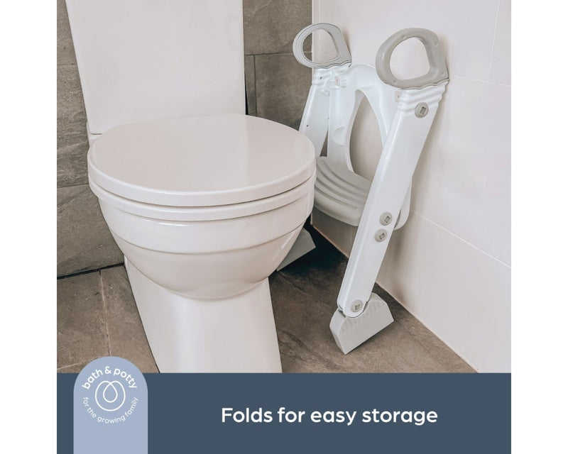 Step-Up Toilet Topper - Grey/ White