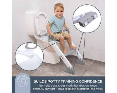 Step-Up Toilet Topper - Grey/ White