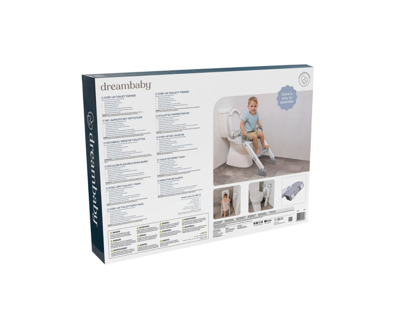 Dreambaby Step-Up Toilet Topper - Grey/White - Swanky Boutique Malta 