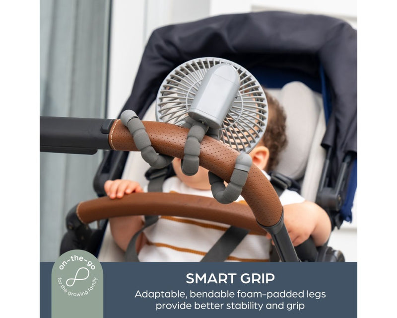 Dreambaby Smart Grip Deluxe Fan - Grey - Swanky Boutique