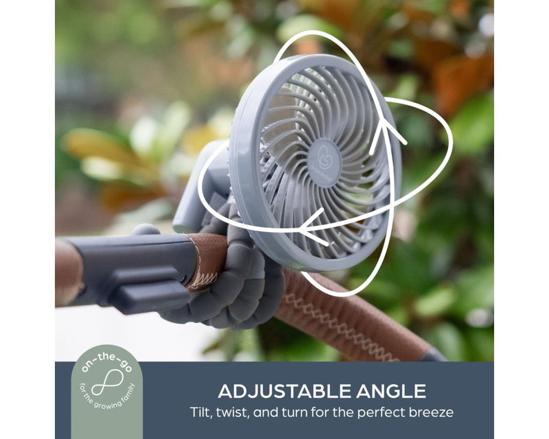 Stroller Smart Grip Deluxe Clip-On Fan - Grey