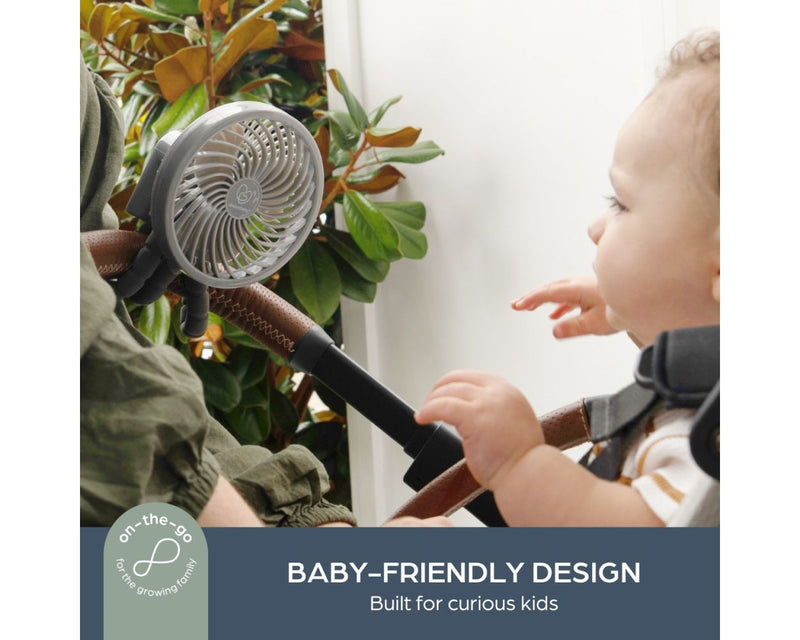 Stroller Smart Grip Deluxe Clip-On Fan - Grey