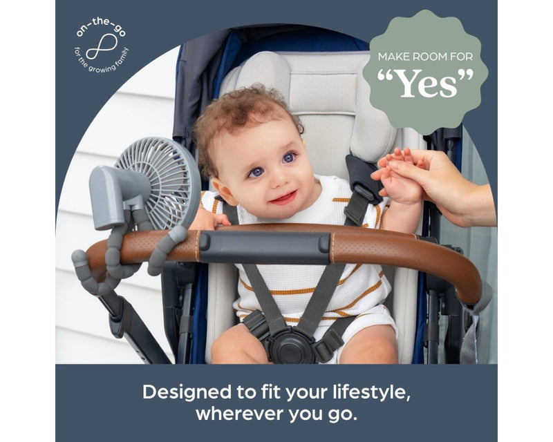 Stroller Smart Grip Deluxe Clip-On Fan - Grey
