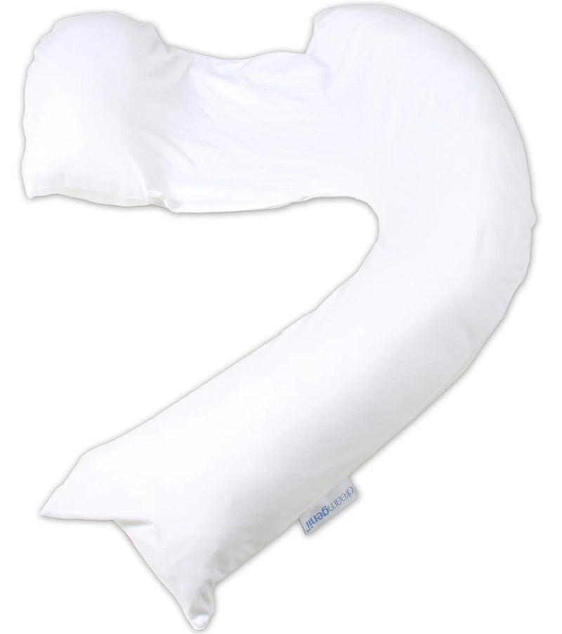 Pregnancy Support and Feeding Pillow, Jersey Cotton - White
