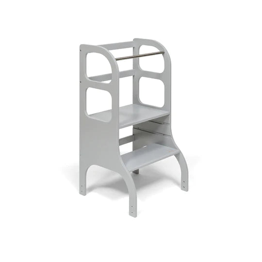 Ette Tete - Learning Tower, Height Adjustable Step Up Grey - Swanky Boutique