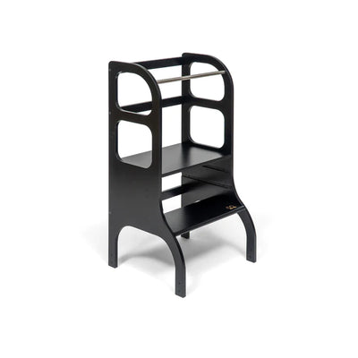 Ette Tete - Learning Tower, Height Adjustable Step Up Black - Swanky Boutique