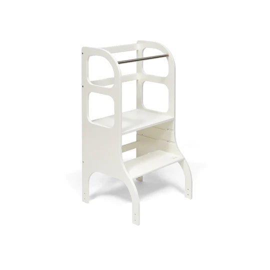 Ette Tete - Learning Tower, Height Adjustable Step Up White - Swanky Boutique