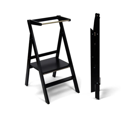 Ette Tete - Step & Fold - Foldable Helper Tower With Adjustable Height - Black - Swanky Boutique Malta 