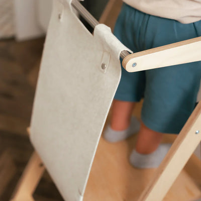 Ette Tete - Step & Fold - Foldable Helper Tower With Adjustable Height - White - Swanky Boutique Malta