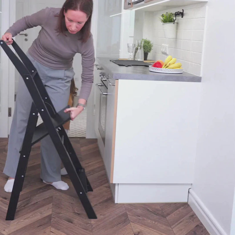 Learning Tower - Step & Fold - Foldable Helper Tower With Adjustable Height - Wooden