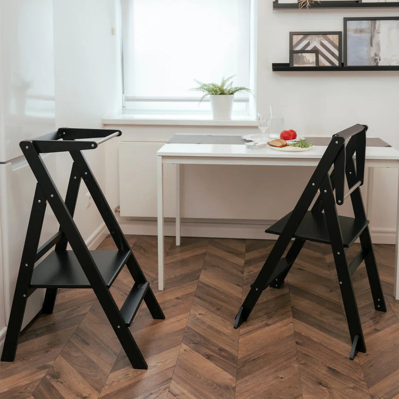Ette Tete - Step & Fold - Foldable Helper Tower With Adjustable Height - Swanky Boutique Malta 