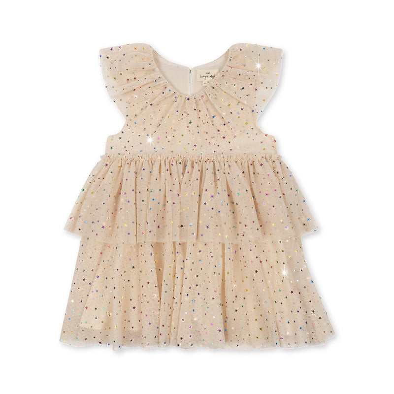 Konges Sloejd - Girls Party Dress Multi Stars - Swanky Boutique