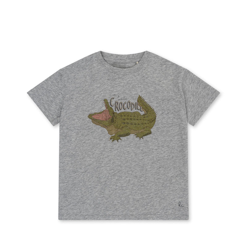 Konges Sloejd - famo tee - grey melange - Swanky Boutique