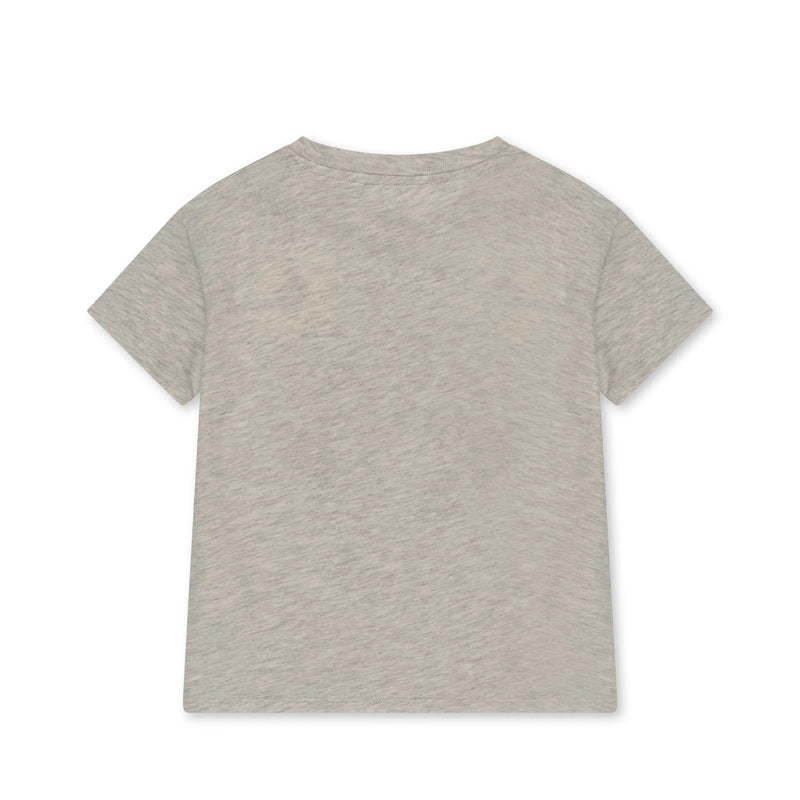 Konges Sloejd - famo tee - off white melange - Swanky Boutique