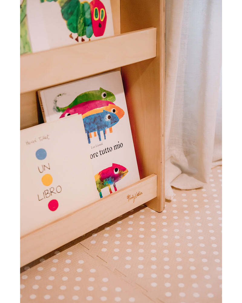 Family Nation Montessori Frontal Bookcase Cloud Birch Wood - Swanky Boutique