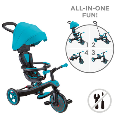 Trike 4-in-1, Explorer (10M-5Y) - Teal
