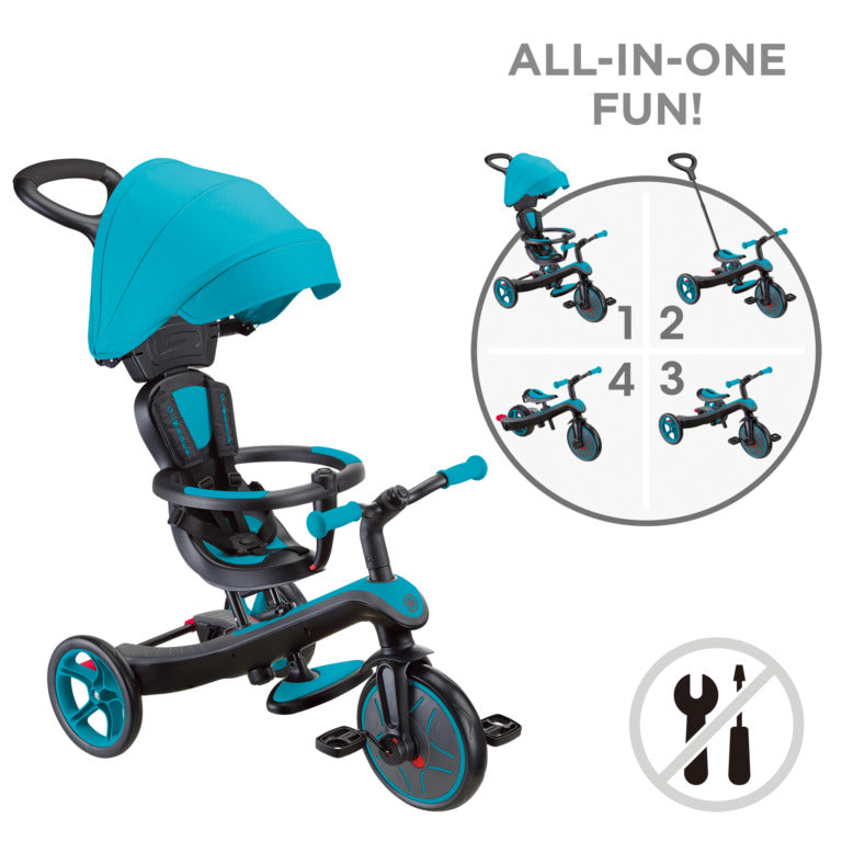 Trike 4-in-1, Explorer (10M-5Y) - Teal