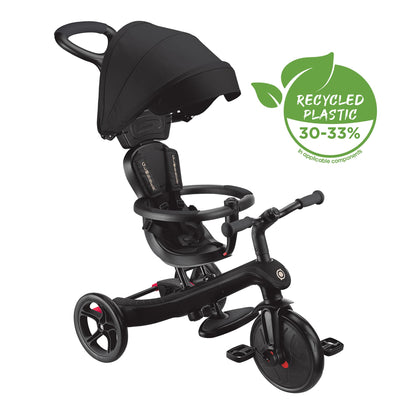 Globber EXPLORER TRIKE 4in1 Black - Swanky Boutique Malta