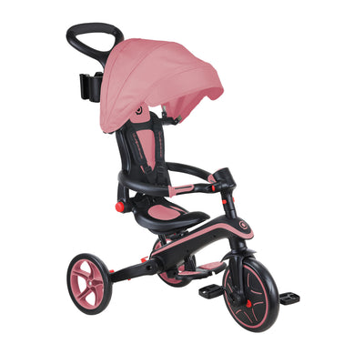 Globber Explorer Trike Foldable Deep Pastel Pink - Swanky Boutique 