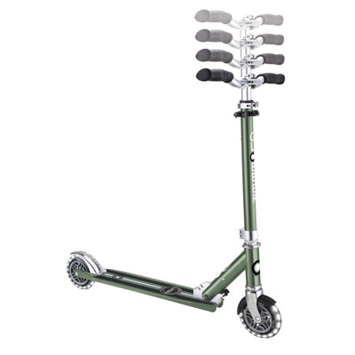 Scooter 2-Wheels, Flow Element Lights (5+ Years) - Olive