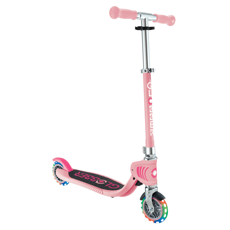 Scooter 2-Wheels, Flow Foldable Junior Lights (3+ Years) - Pastel Pink