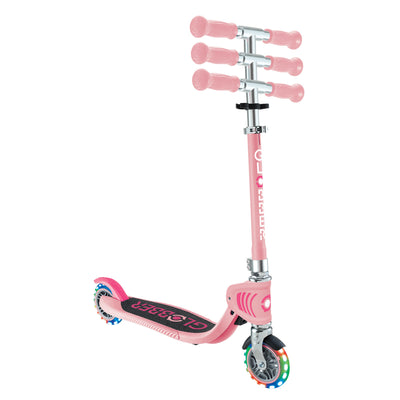 Globber FLOW FOLDABLE JUNIOR LIGHTS Pastel Pink - Swanky Boutique Malta