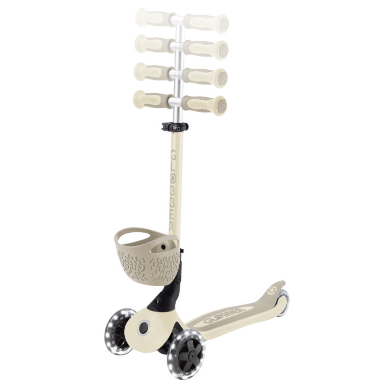 Globber GO•UP BABY LIGHTS 360° Taupe - Swanky Boutique Malta 