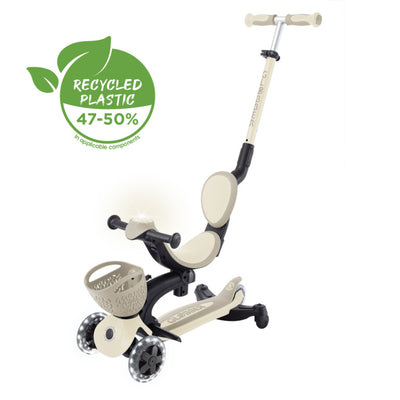 Globber GO•UP BABY LIGHTS 360° Taupe - Swanky Boutique Malta 