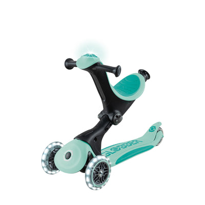 Globber GO•UP DELUXE LIGHTS 360° Mint - Swanky Boutique Malta