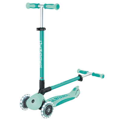 Globber GO•UP DELUXE LIGHTS 360° Mint - Swanky Boutique Malta