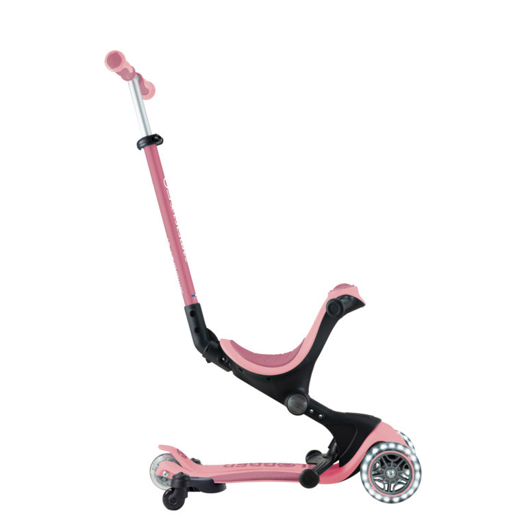 Globber GO•UP DELUXE LIGHTS 360° Pastel Pink - Swanky Boutique Malta