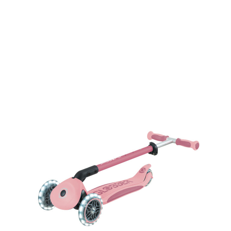 Globber GO•UP DELUXE LIGHTS 360° Pastel Pink - Swanky Boutique Malta