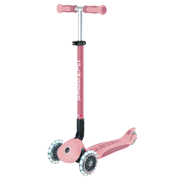 Globber GO•UP DELUXE LIGHTS 360° Pastel Pink - Swanky Boutique Malta