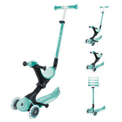 Globber GO•UP DELUXE LIGHTS Dark Mint - Swanky Boutique Malta