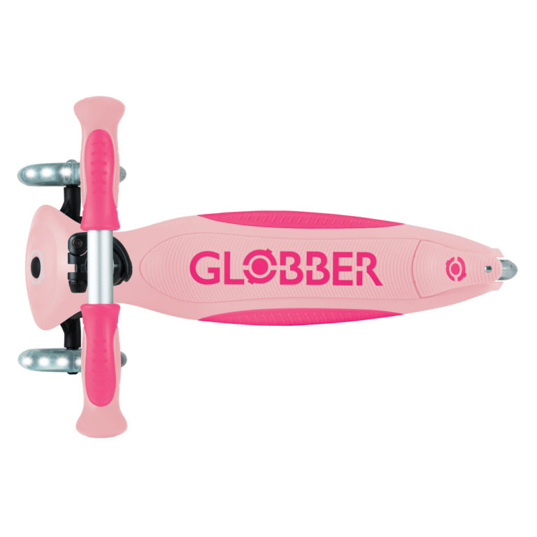 Globber GO•UP DELUXE LIGHTS Pastel Pink - Swanky Boutique Malta