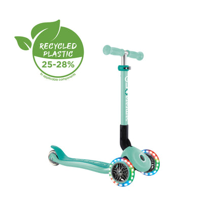 Globber JUNIOR FOLDABLE LIGHTS Mint - Swanky Boutique Malta