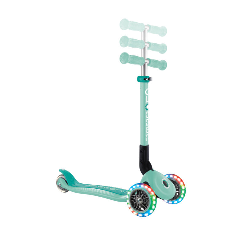 Junior Foldable Scooter with LED Lights (2-6+ Years) - Mint