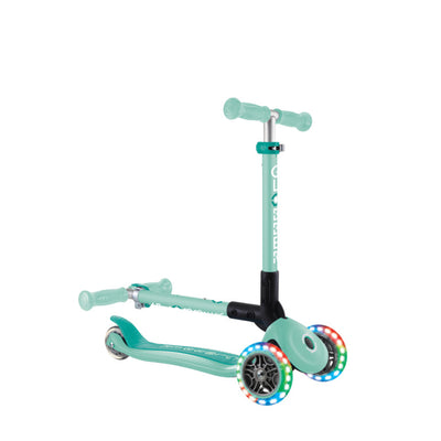 Junior Foldable Scooter with LED Lights (2-6+ Years) - Mint