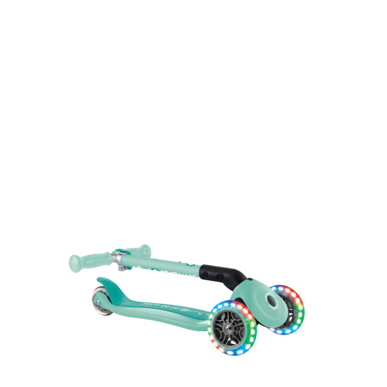 Globber JUNIOR FOLDABLE LIGHTS Mint - Swanky Boutique Malta