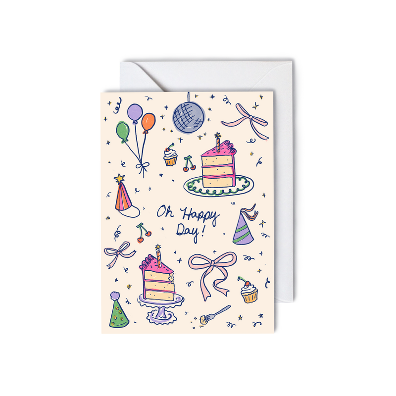 Greeting Card Oh Happy Day - Swanky Boutique 