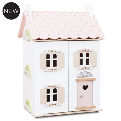 Rose Heart Wooden Dolls House