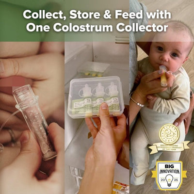 Haakaa - Colostrum Essentials Pack  Colostrum Collector 4ml (6pcs) Steriliser Bag 750ml  Ice Brick - Swanky Boutique Malta
